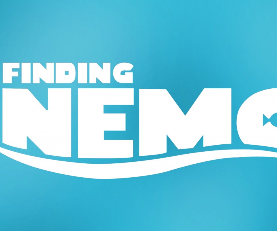 Надпись "В поисках Немо" обои