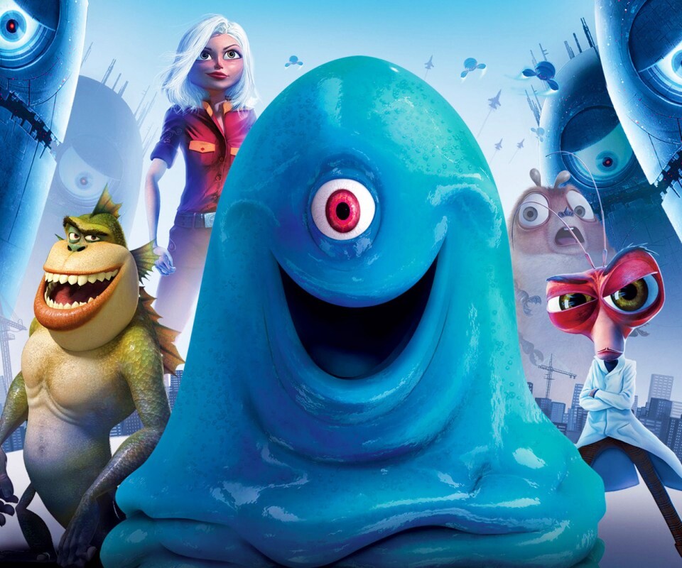 Монстры против пришельцев обои