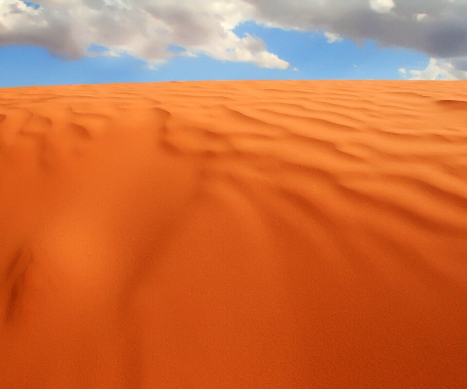 Оранжевые пески пустыни обои