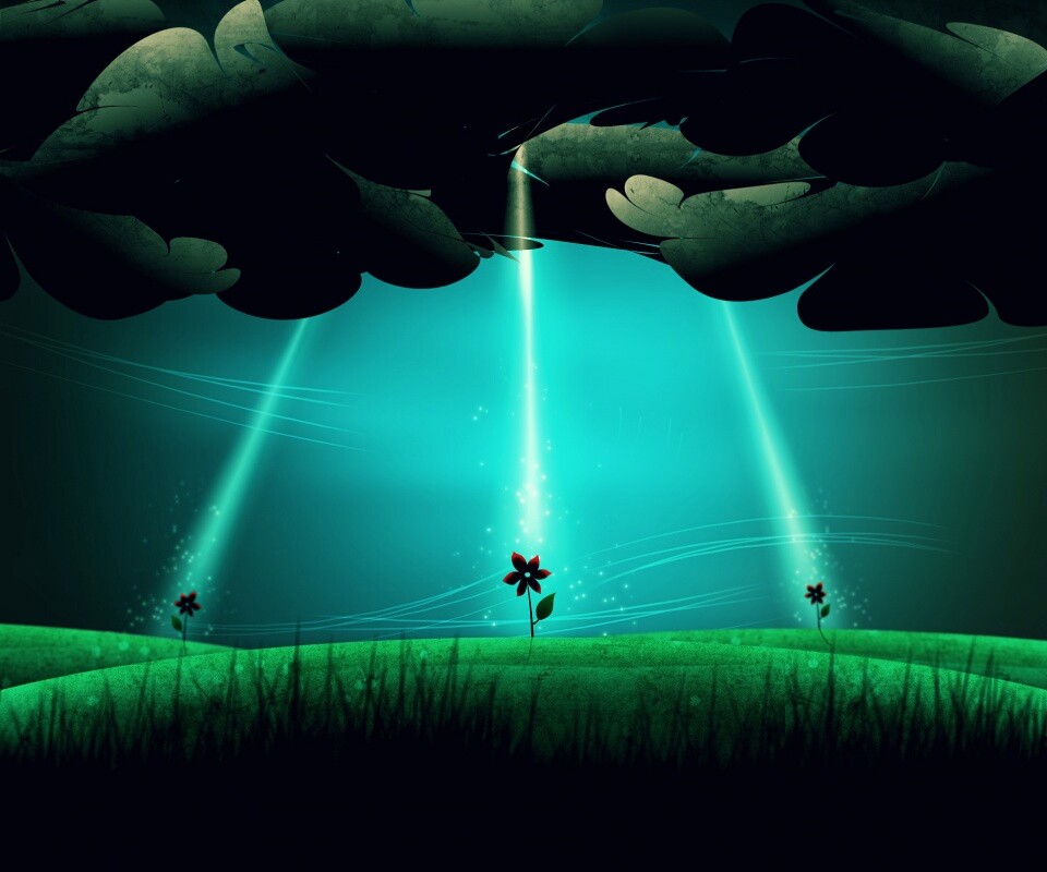 Свет для цветов обои