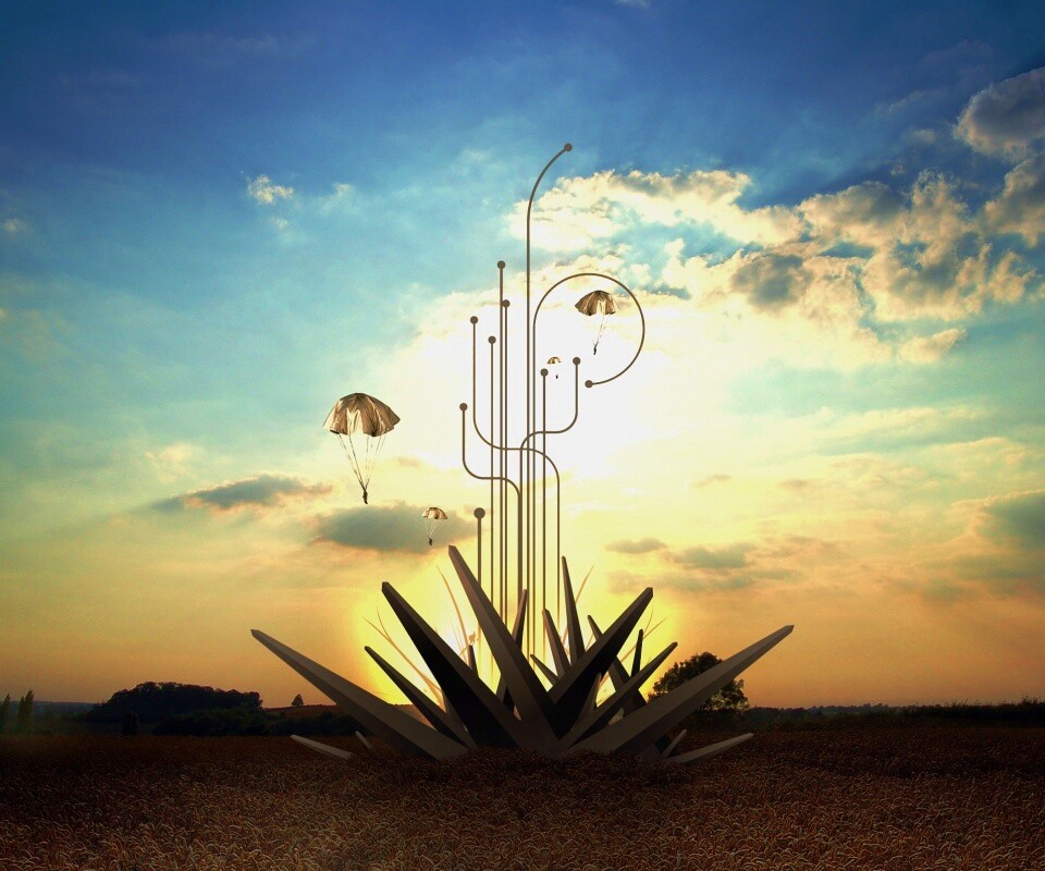 Абстрактный взрыв в настоящем мире обои