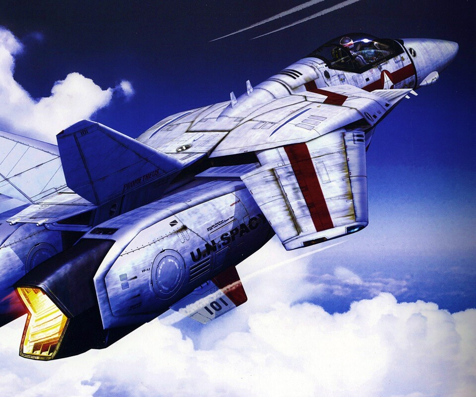 Реактивный самолёт будущего обои