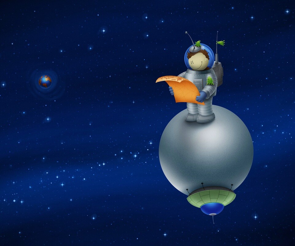 Космонват на луне обои