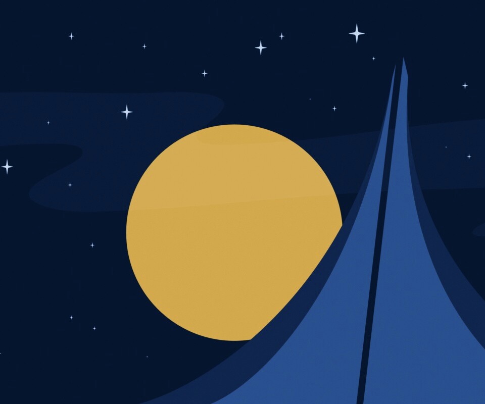 Полная луна обои