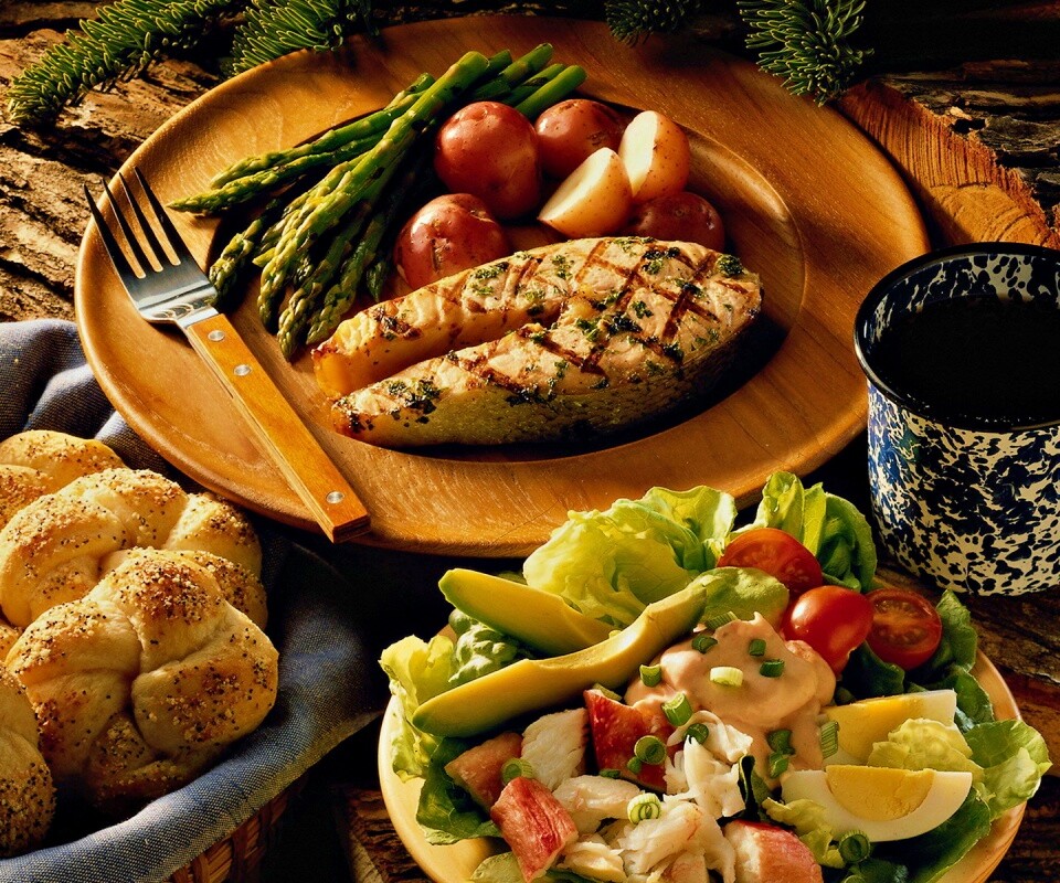 Сытный обед обои