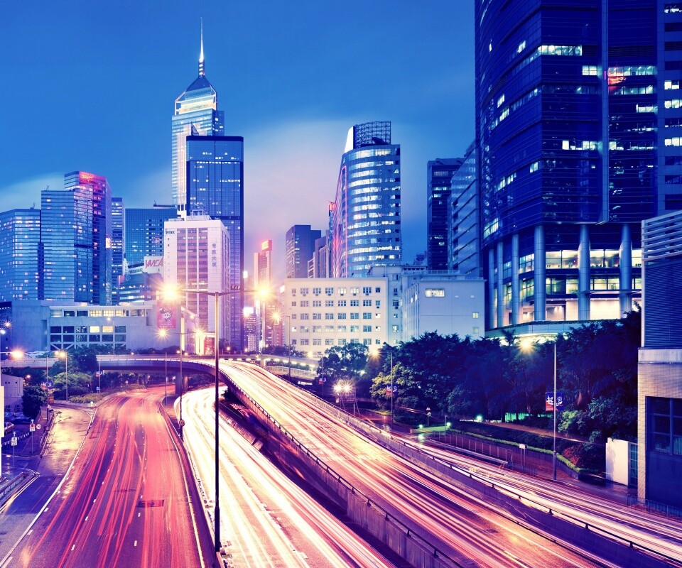 Огни Гонконга обои