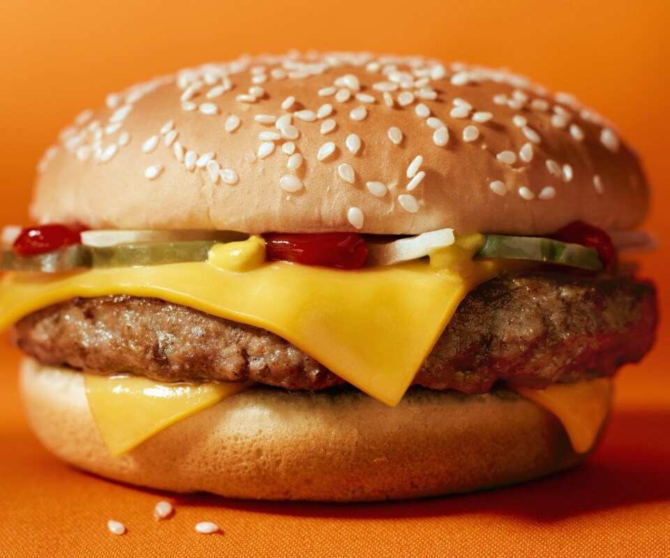 Сочный чизбургер обои