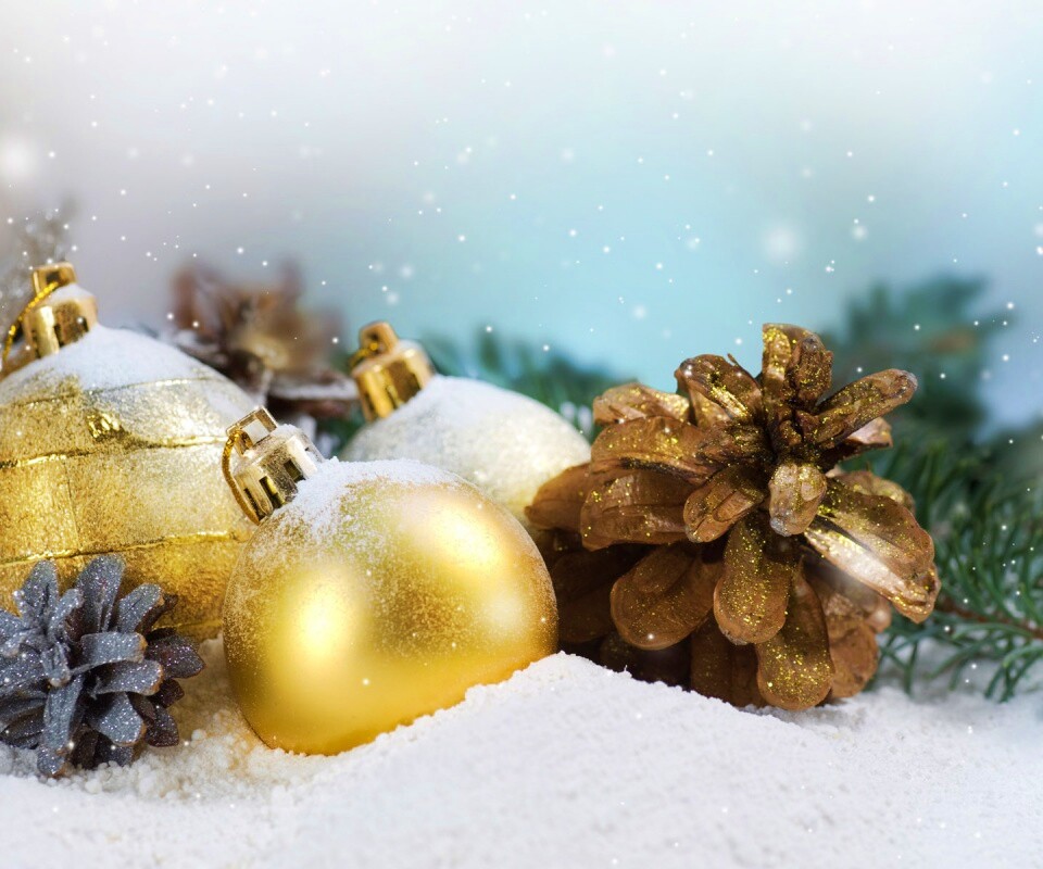 Новогодний натюрморт обои