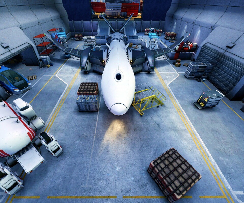 Ангар из игры Brink обои