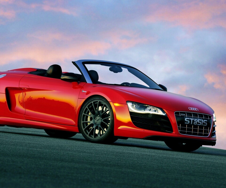 Красная Audi обои