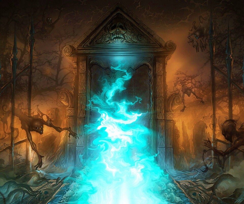 Демонические врата обои