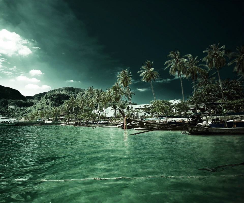 Призрачный пляж обои