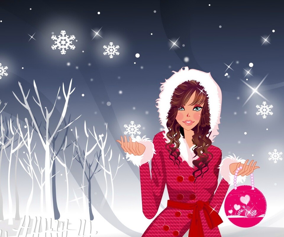 Модный новый год обои