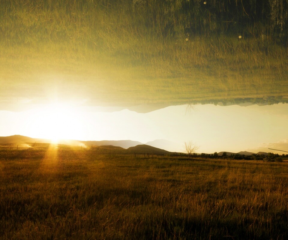 Перевернутый пейзаж обои