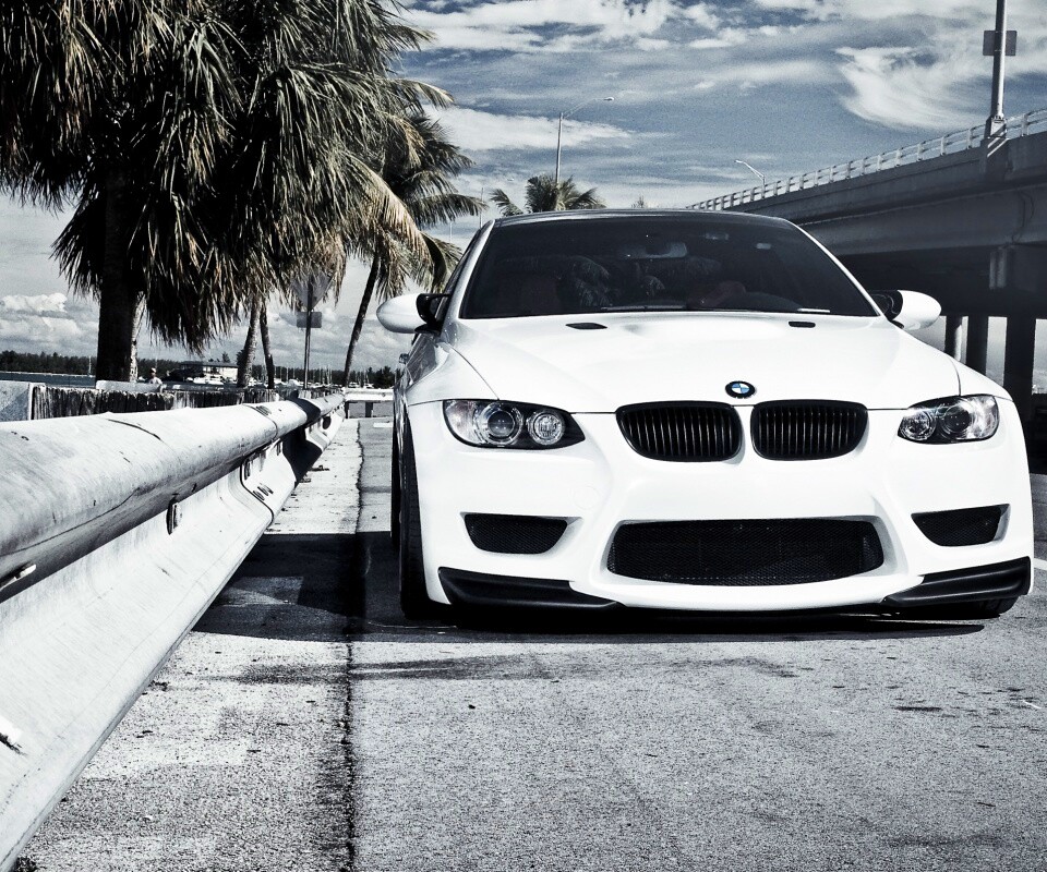 BMW в тропиках обои