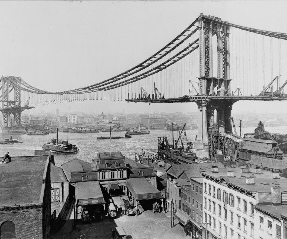 Постройка моста обои