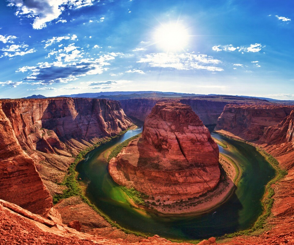 Каньон летом обои