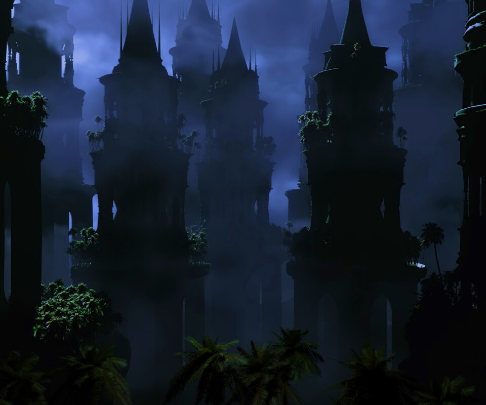 Заброшенные башни обои