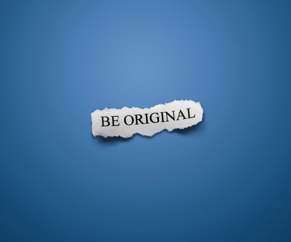 Будь оригинален обои