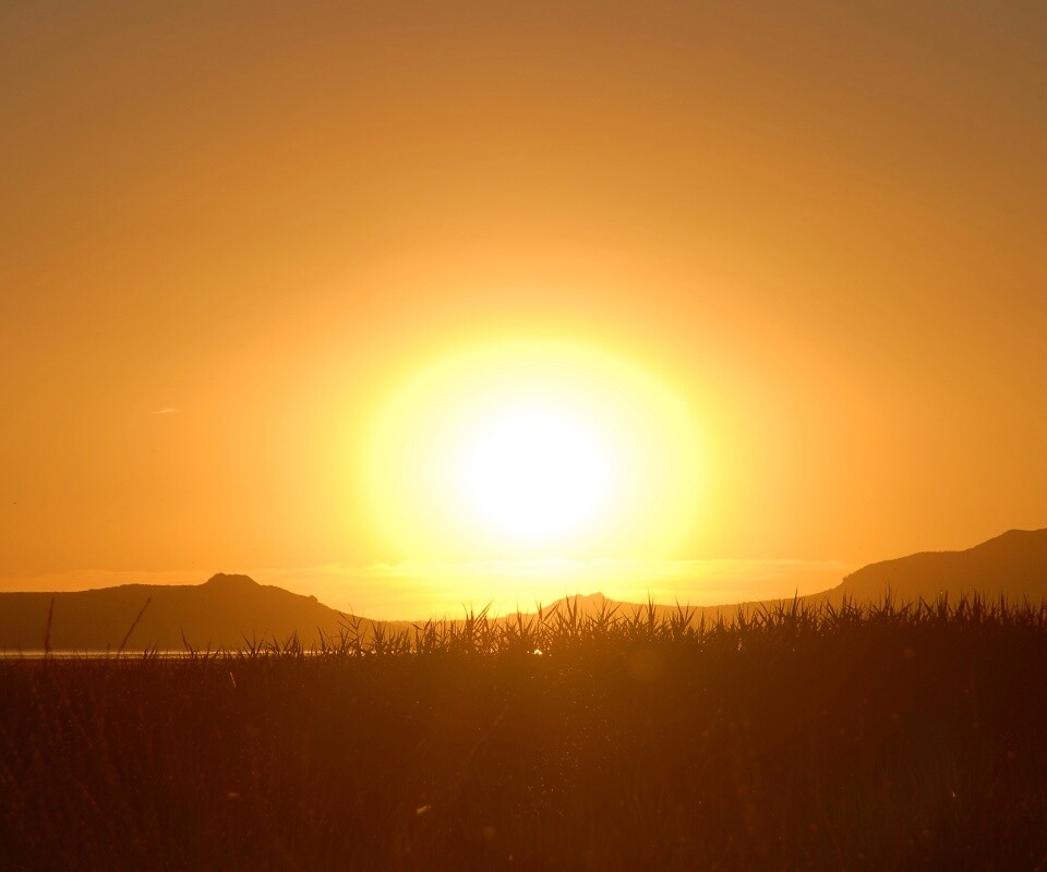 Сельский закат обои