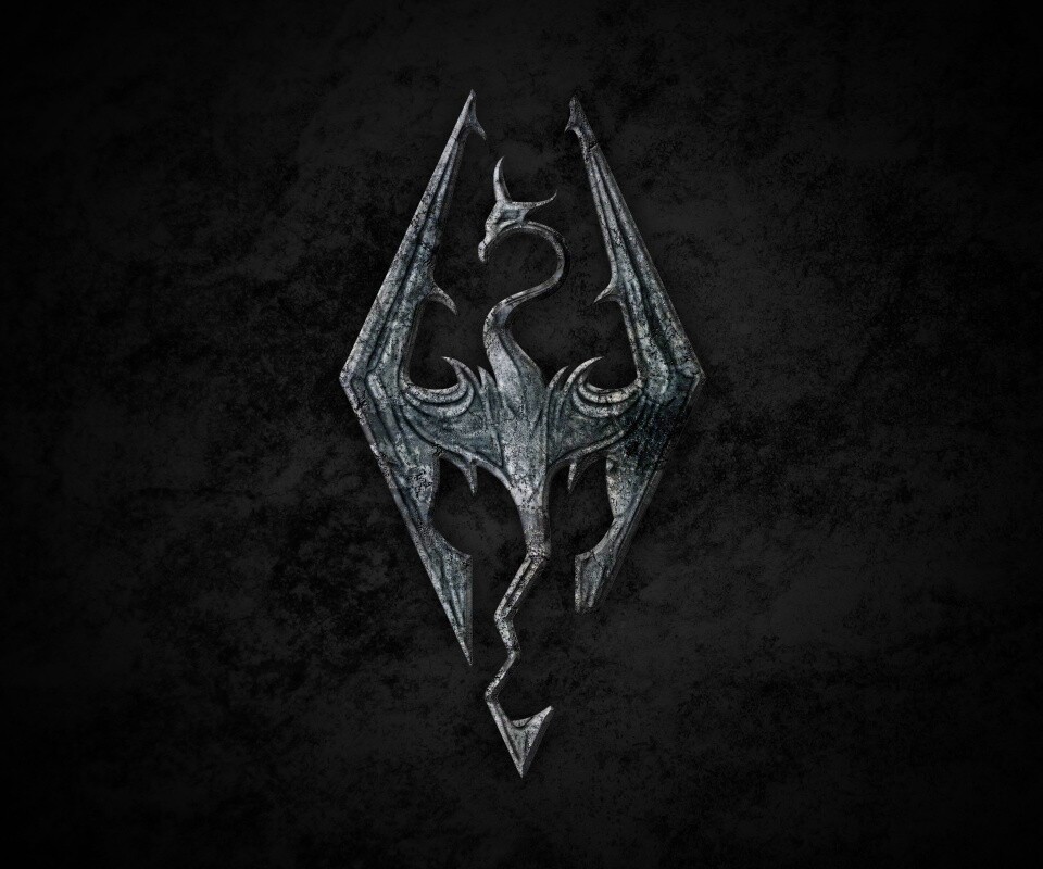 Логотип Skyrim обои
