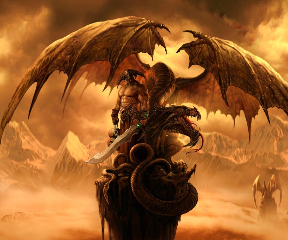 Варвар и дракон обои