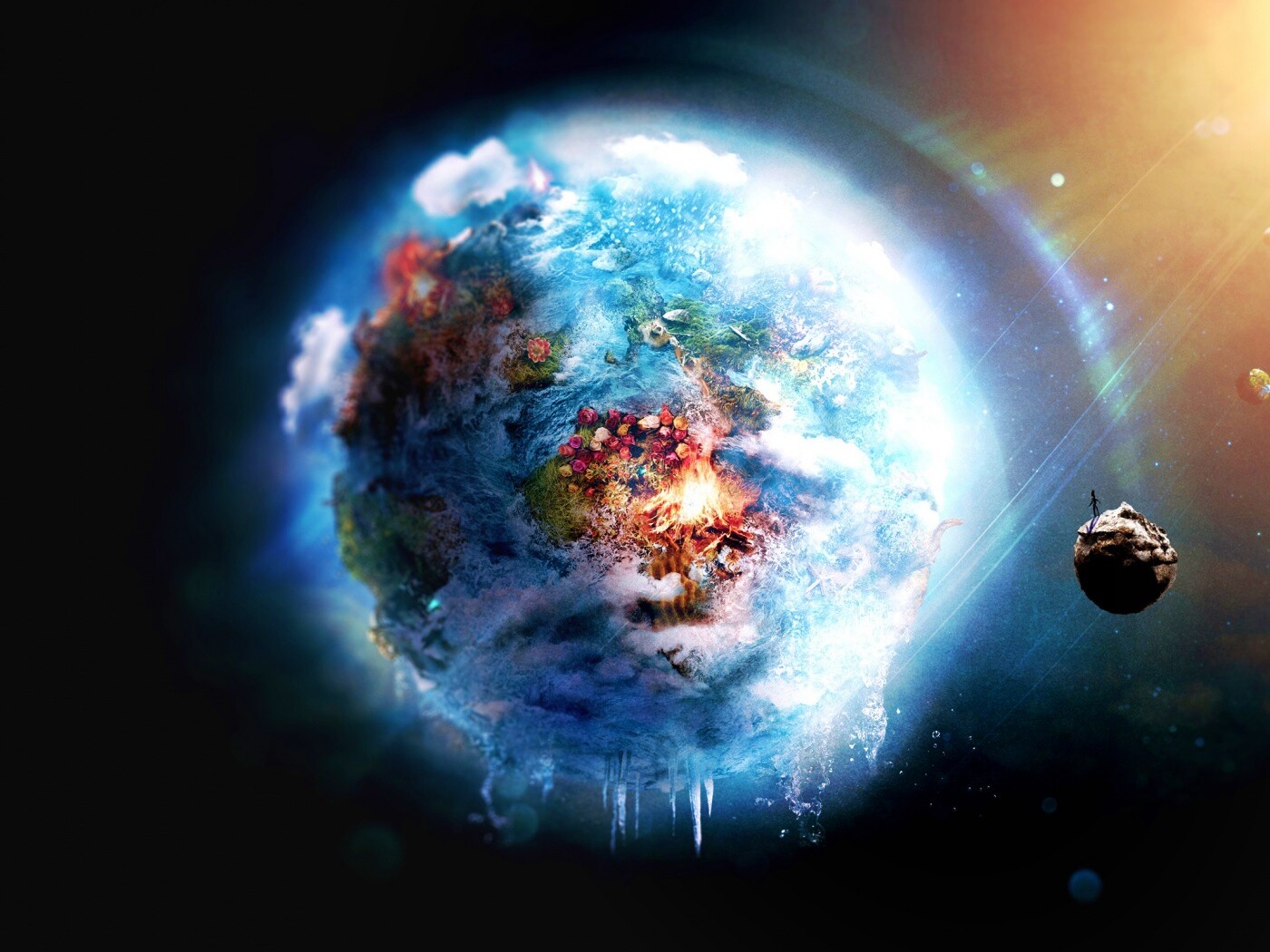 Обледеневшая земля обои