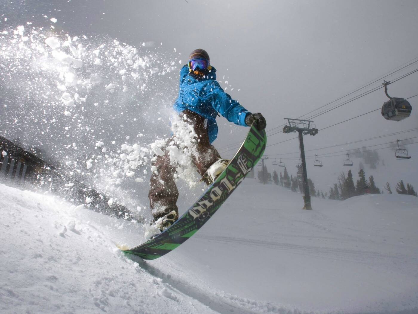 Сноубордист обои