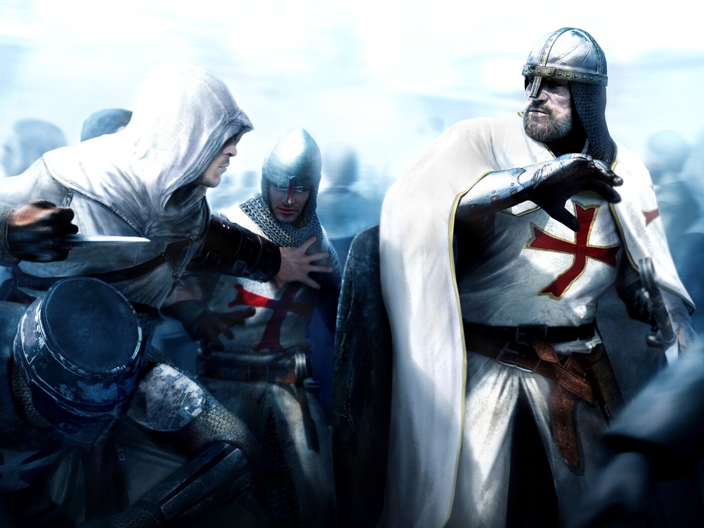 Ассасин убивает томплиера обои