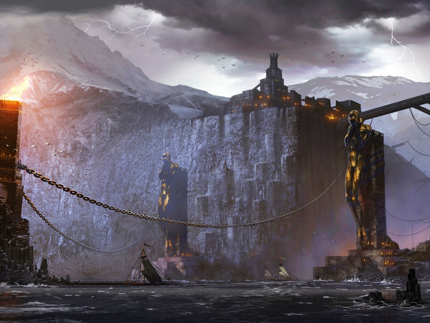 Концепт арт из Dragon Age 2 обои