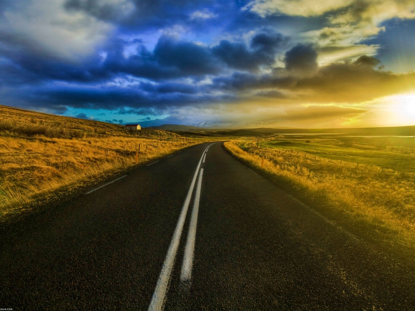 Пустая дорога обои