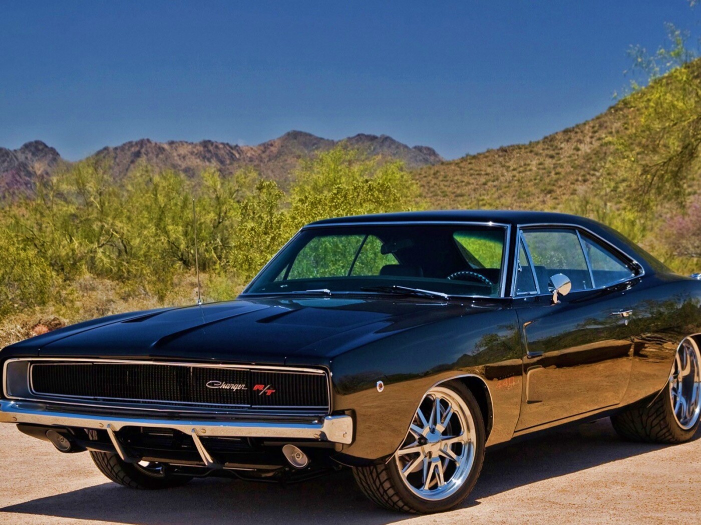 Черный Додж обои