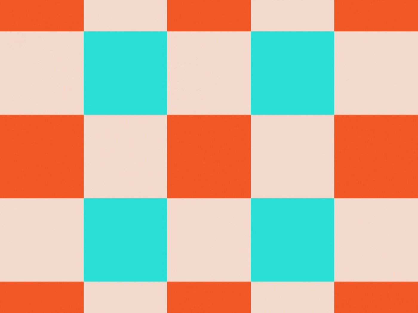 Оранжевые голубые и белые клетки обои