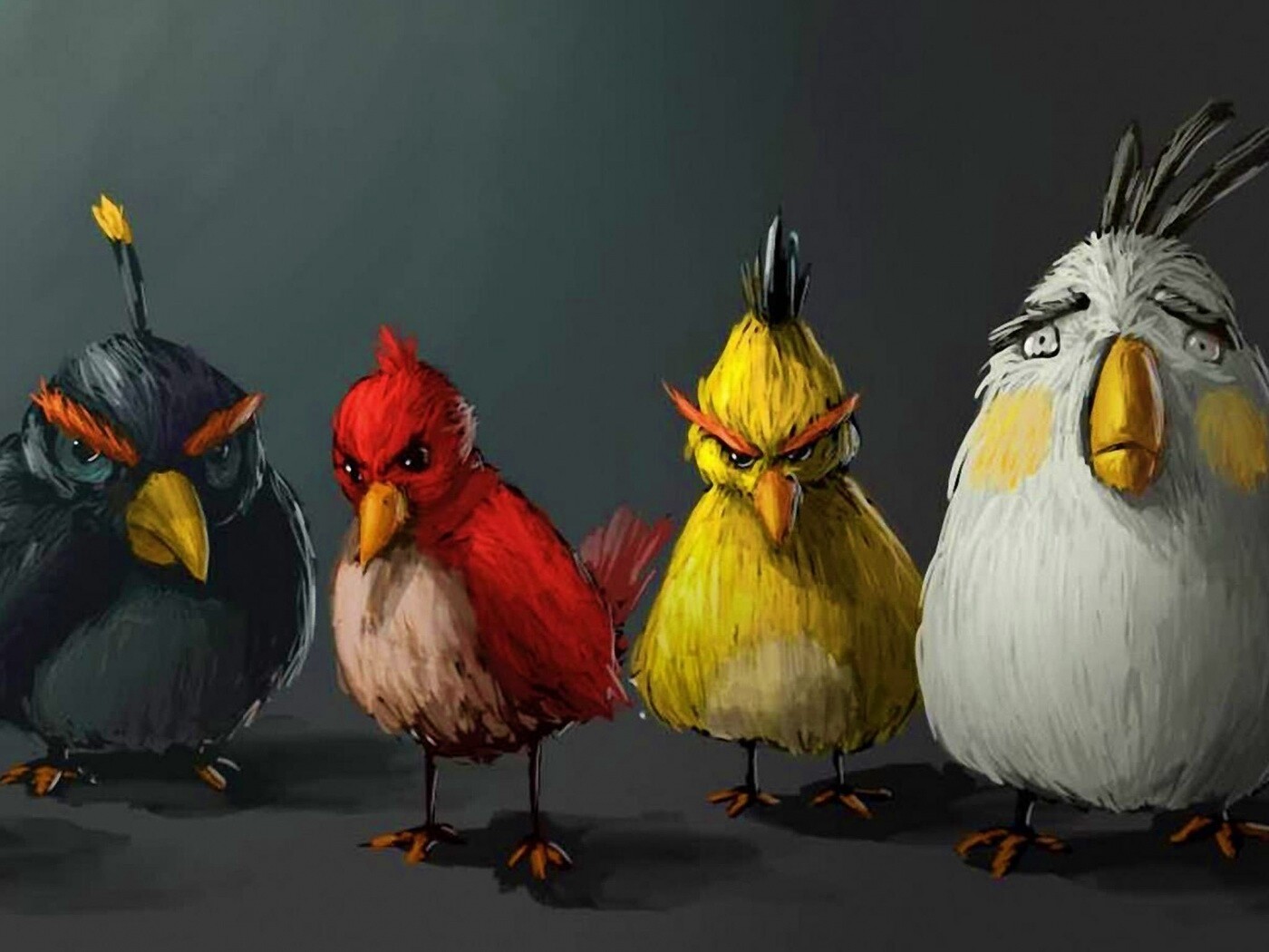 Злые птицы обои