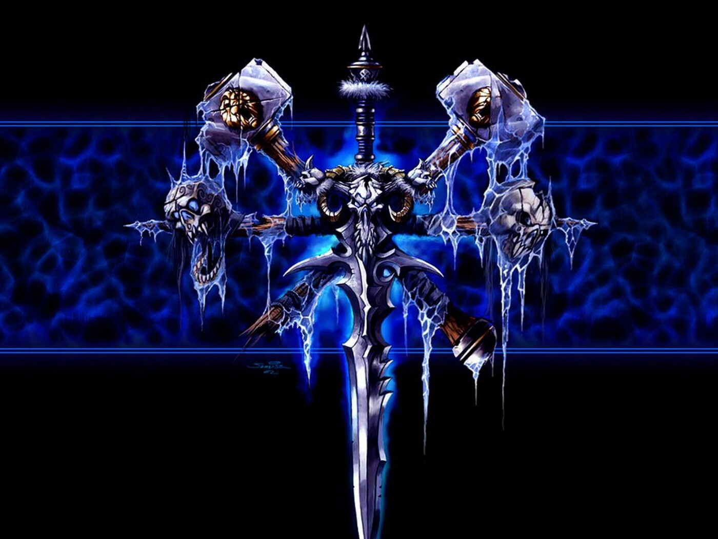 Логотип WarCraft Frothen Throne обои