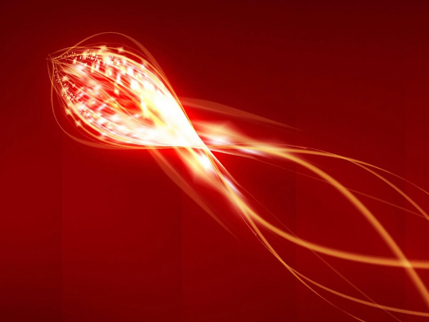 Сгусток красных линий обои