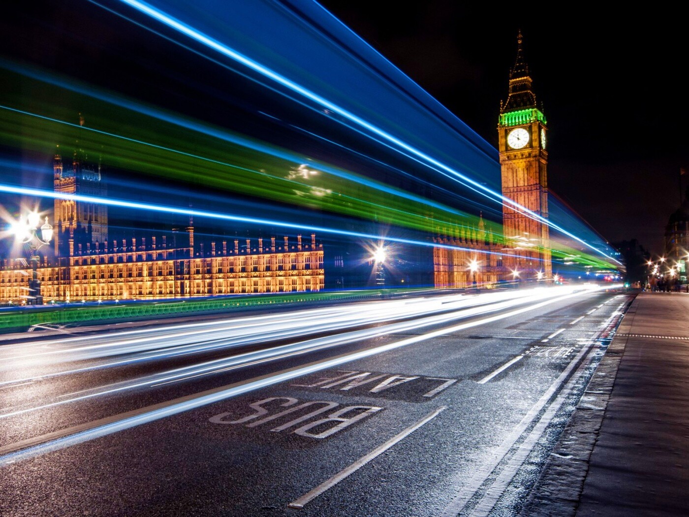 Ночной лондон обои