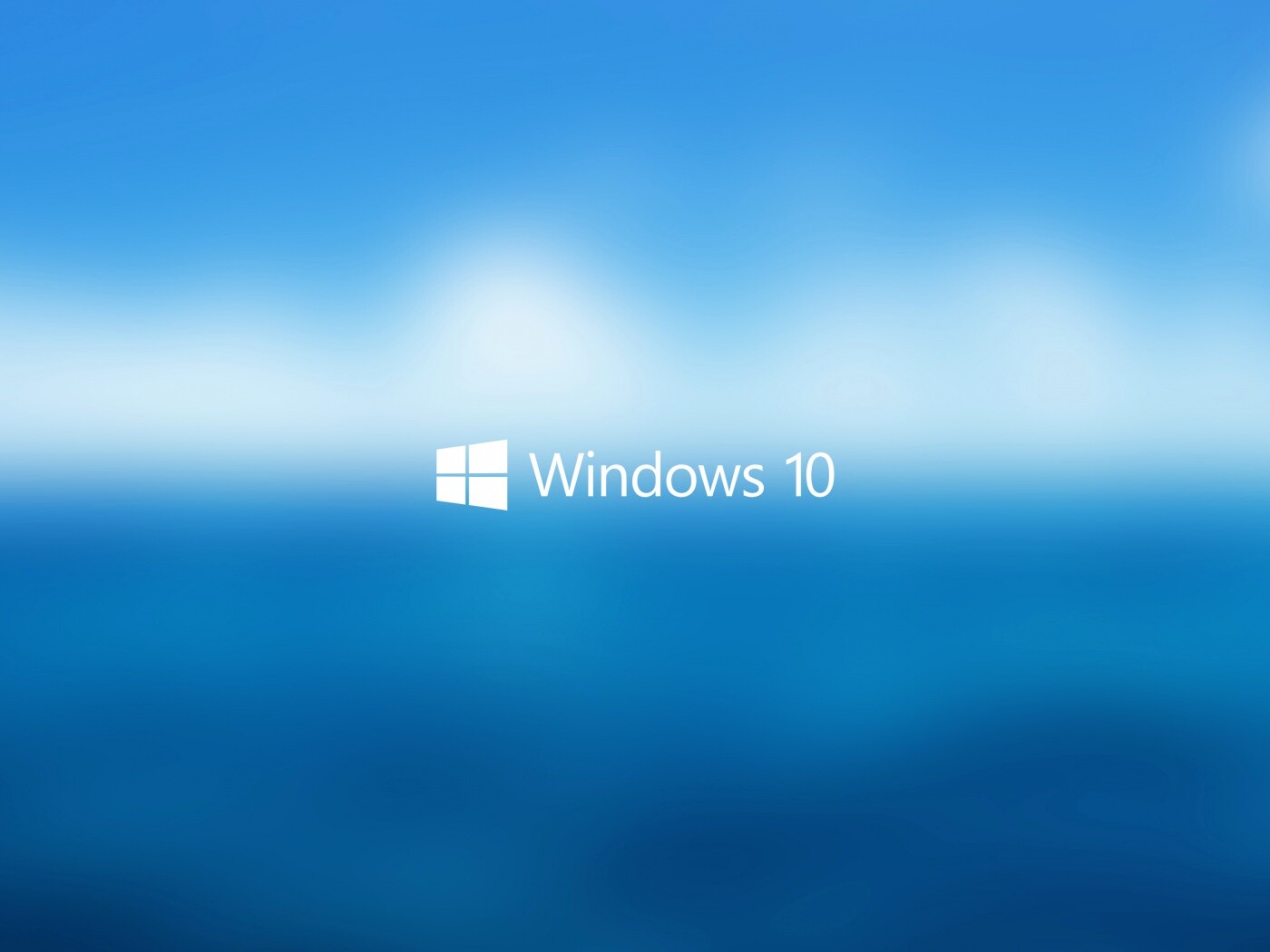 Windows 10 на синем фоне обои