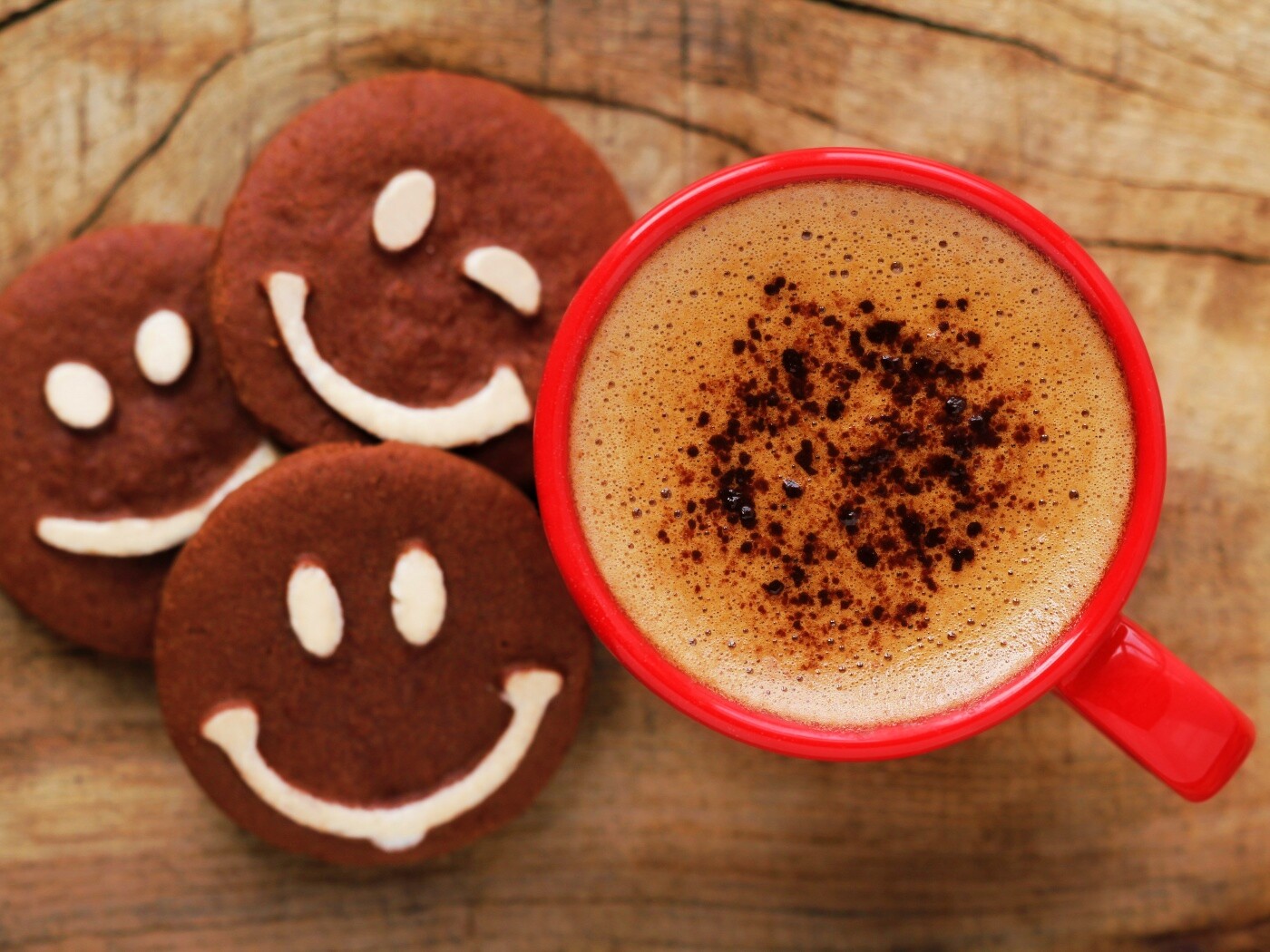 Кофе с печеньками обои