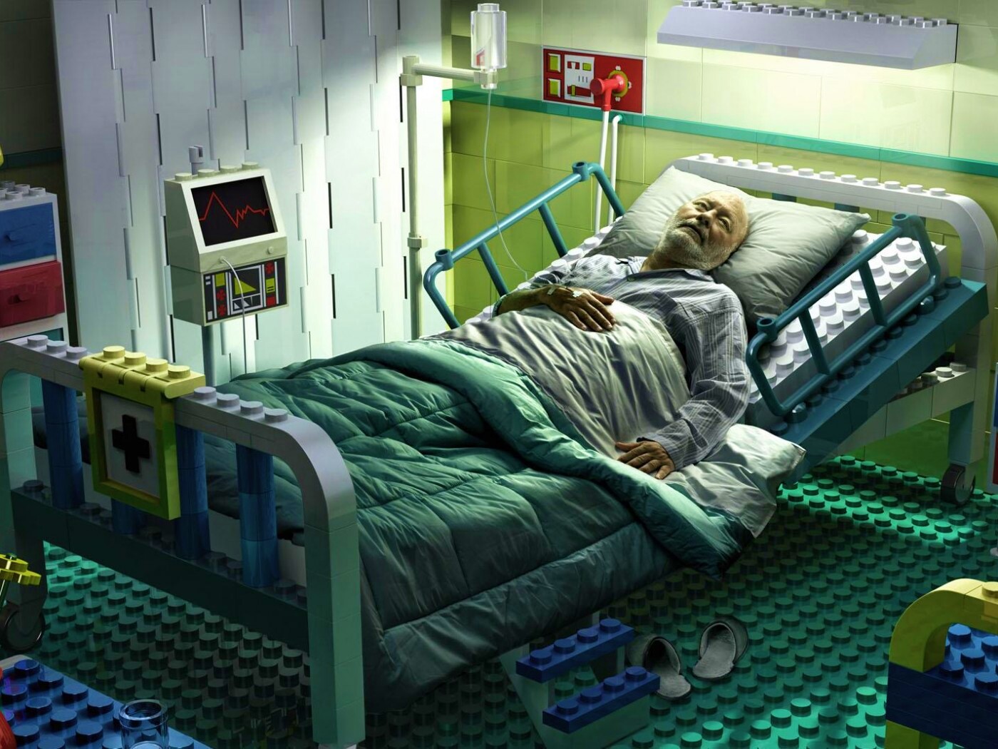 Лего больница обои