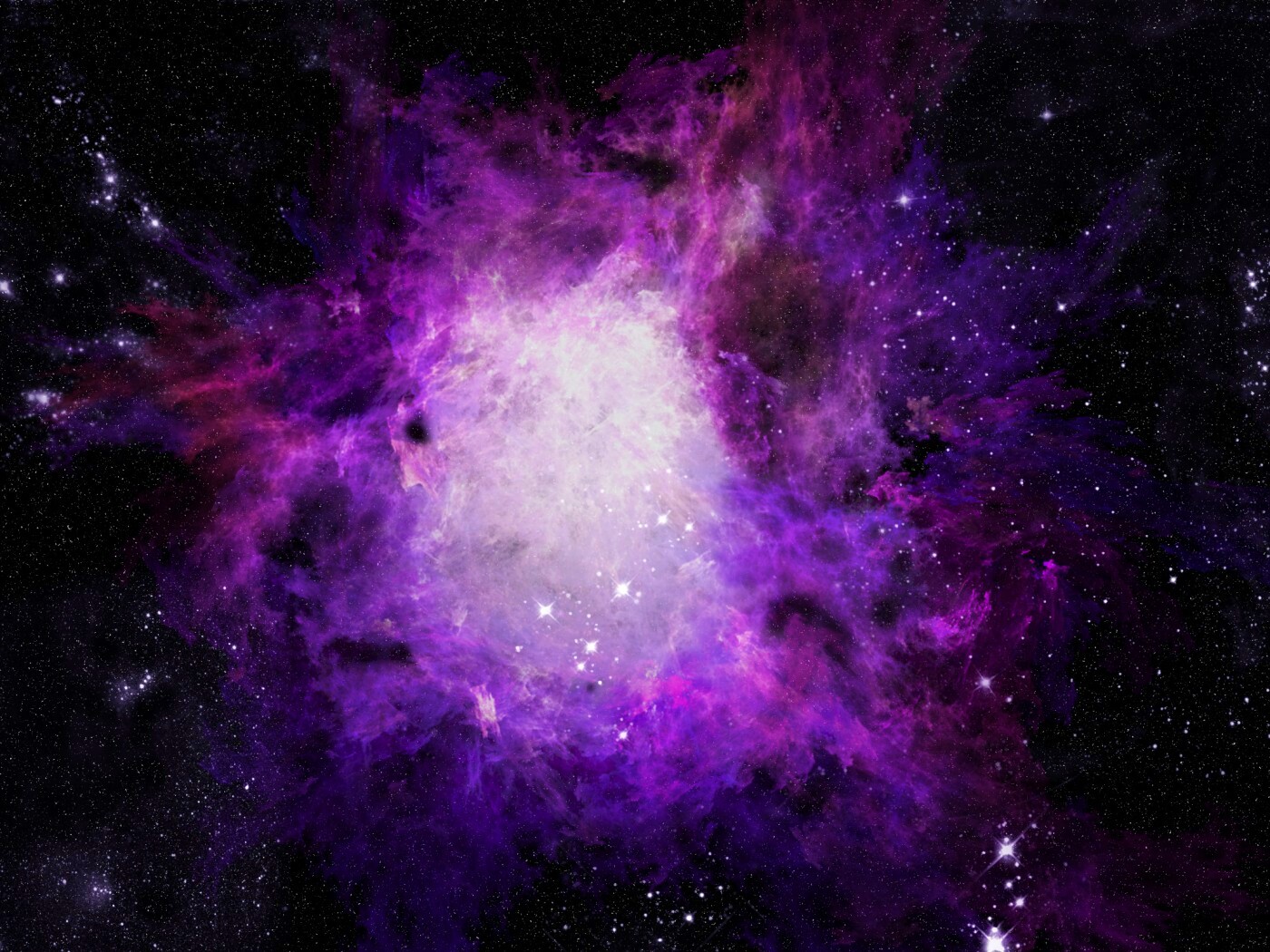 Фиолетовая туманность обои