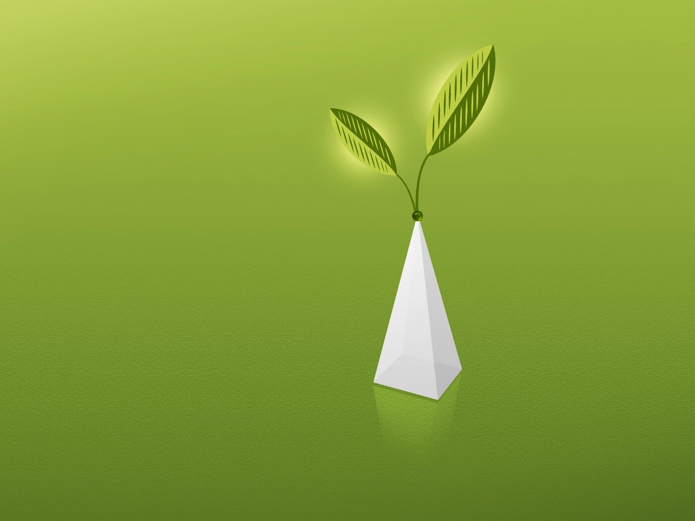 Пирамида и листик обои