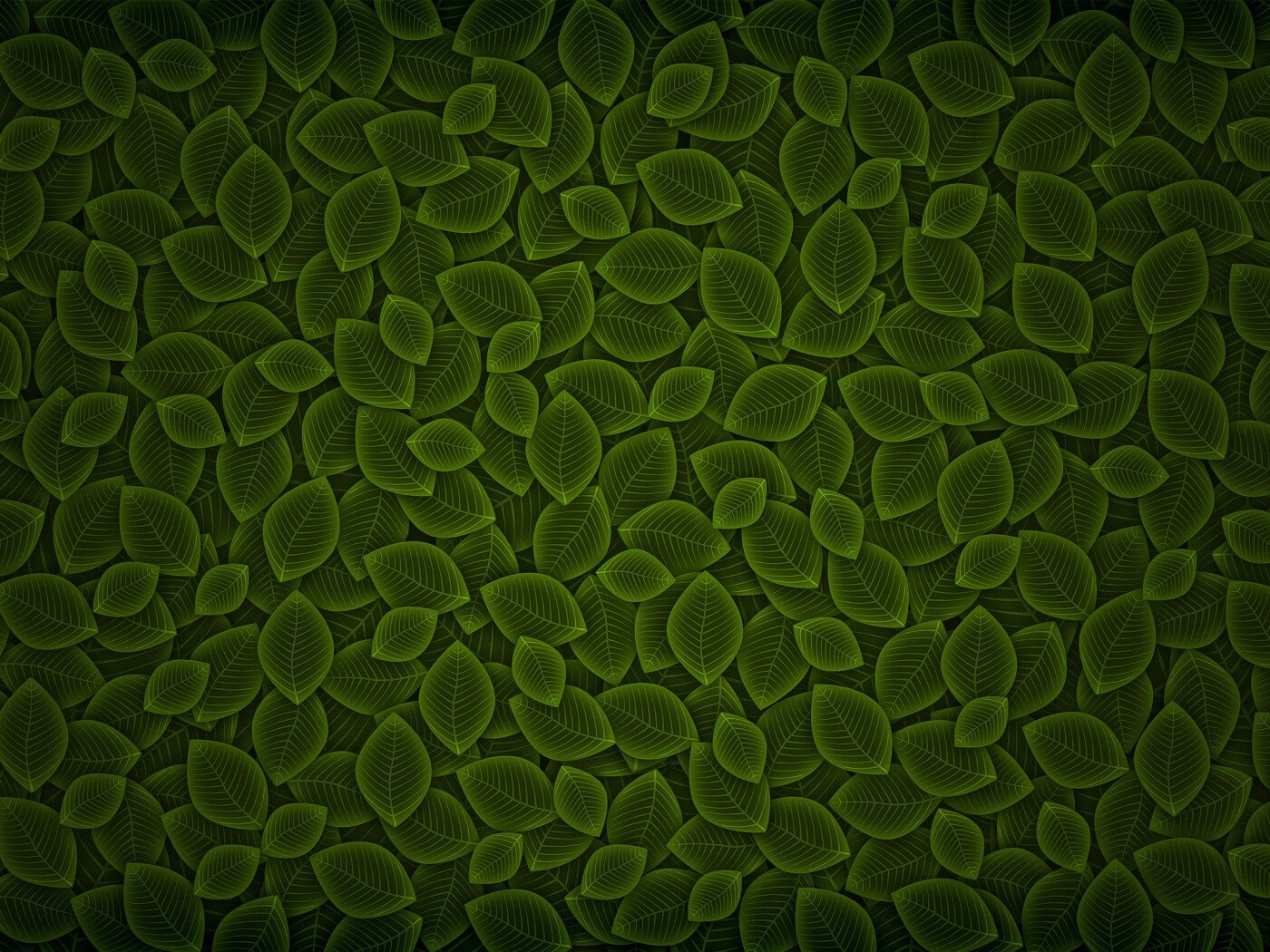 Векторные зеленые листья обои