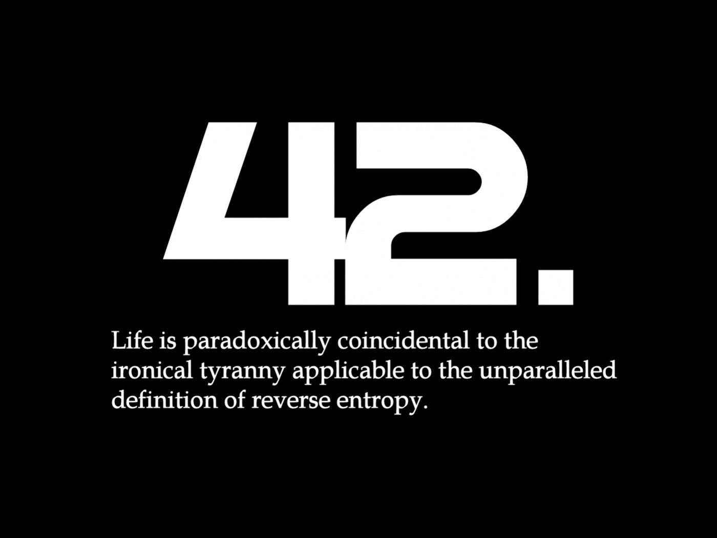 Ответ жизни, вселенной и вообще обои