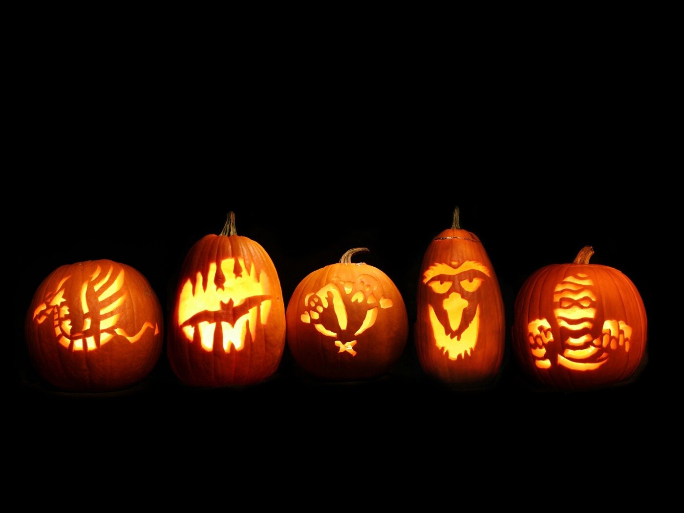 Тыквы на Хэллоуин обои