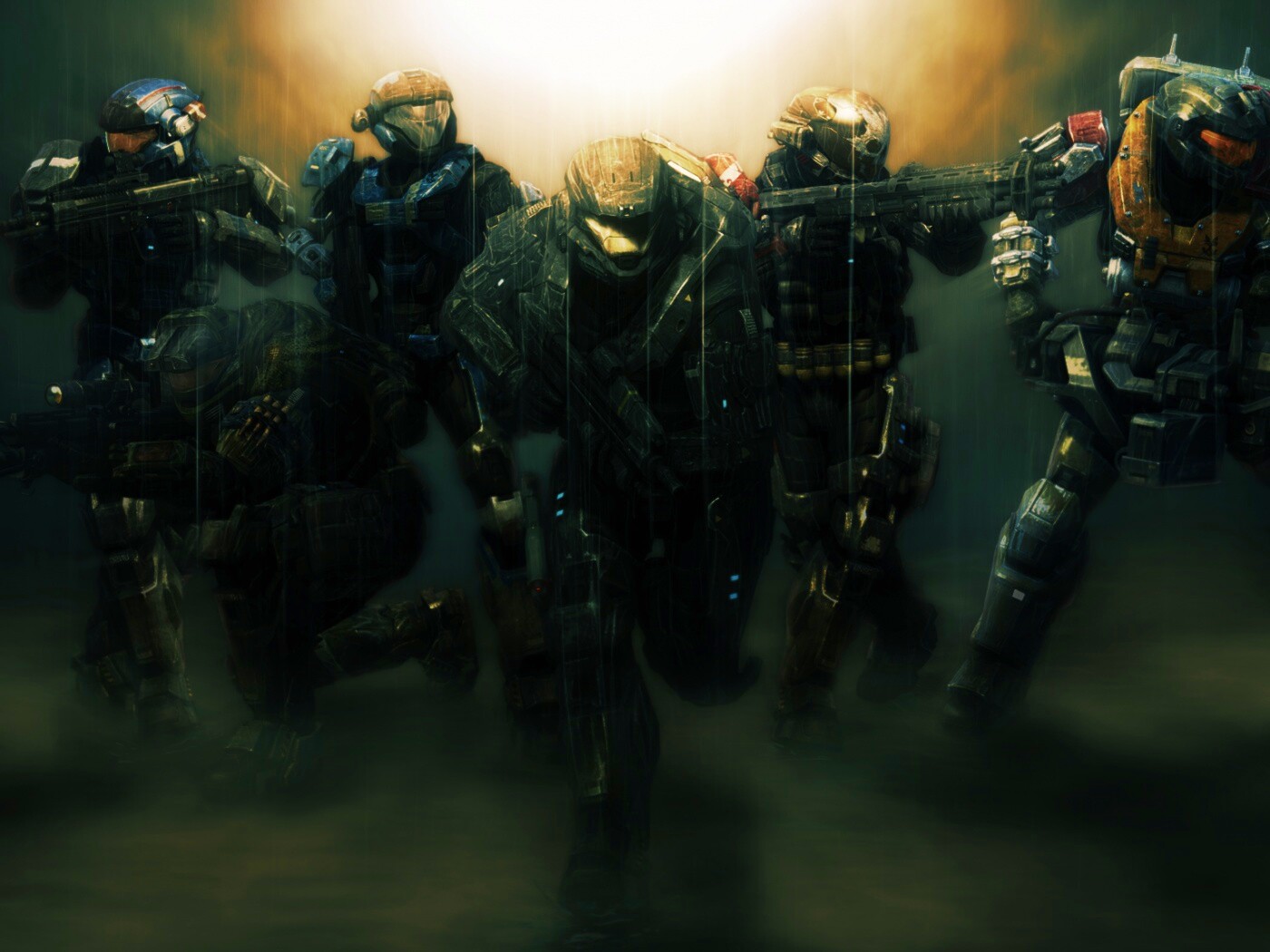 Отряд Halo обои