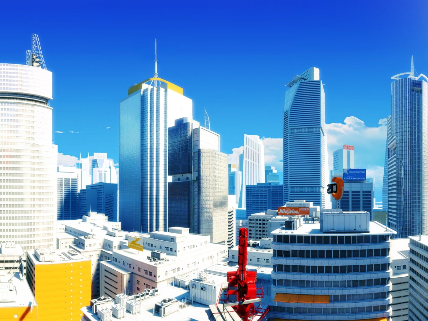 Город Mirrors Edge обои