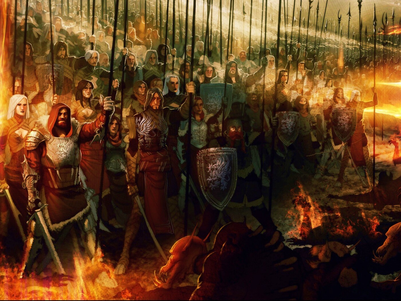 Борьба против порождений тьмы обои