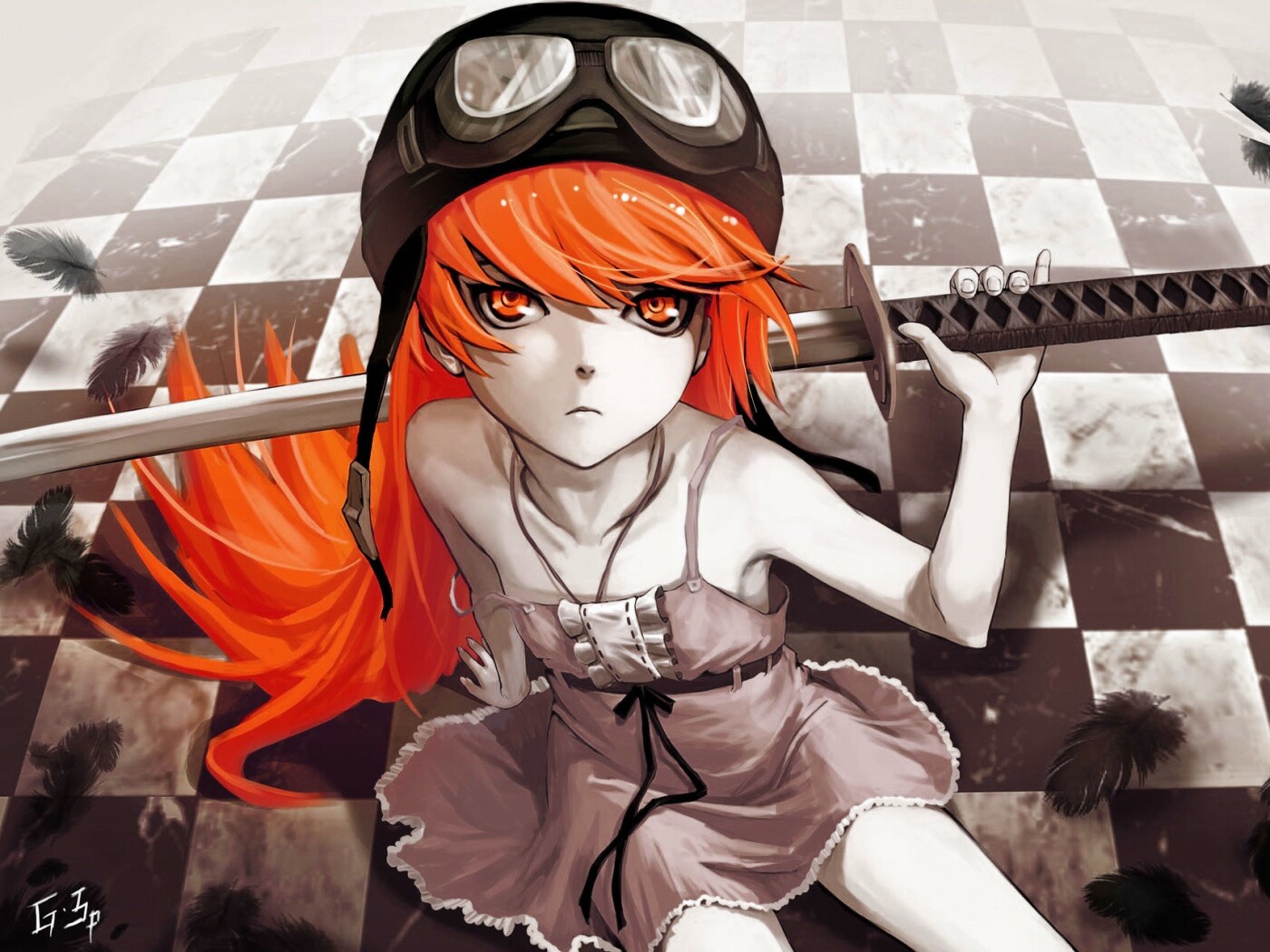 Полувампир из Bakemonogatari обои