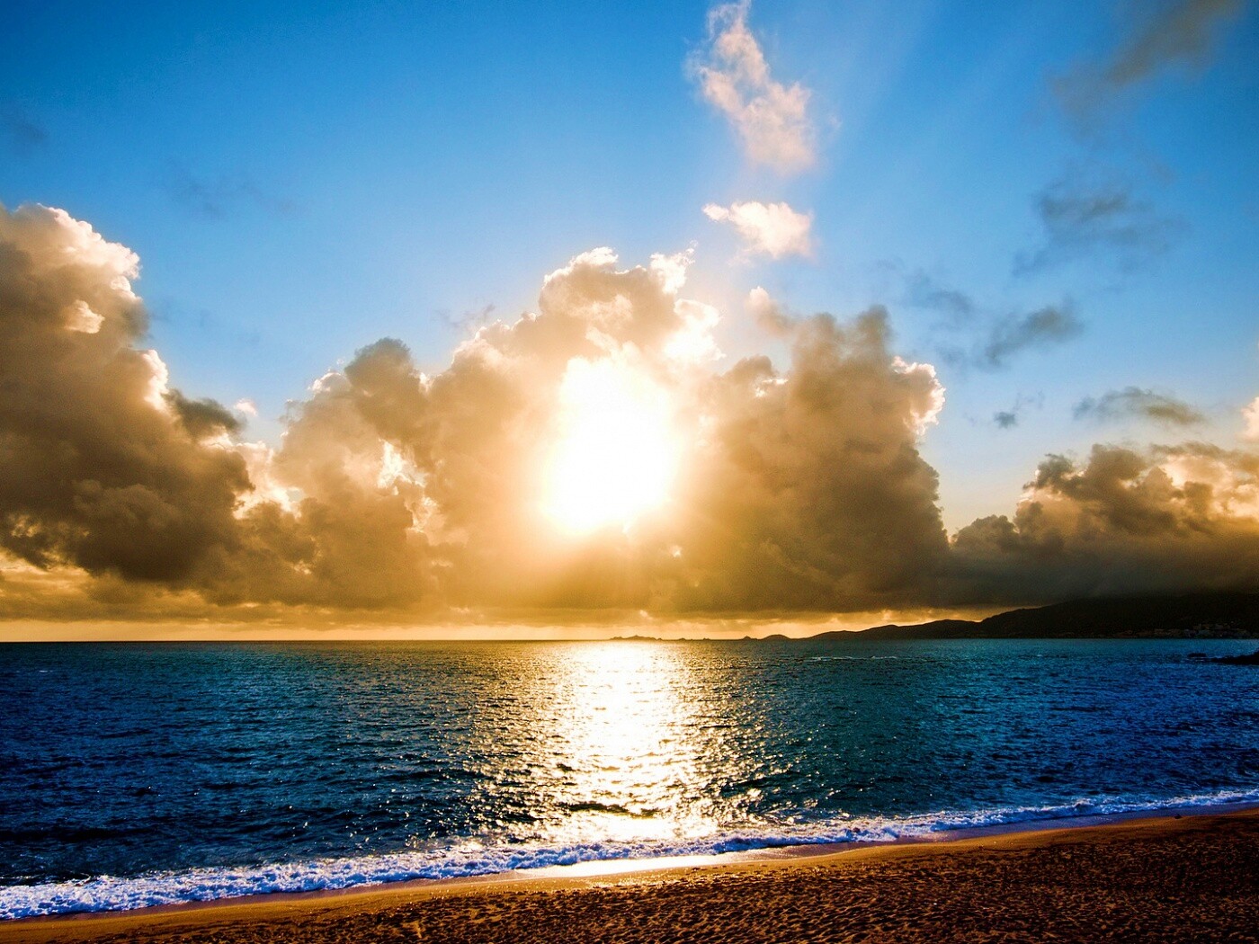 Солнечный пляж обои